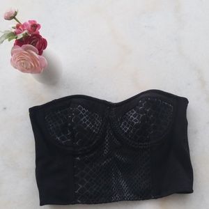 Express Sz 6 Strapless Bustier